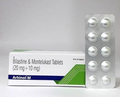 Bilastine And Montelukast Tablets For Anti Allergic (Pack Size 10*10 Tablets) General Medicines