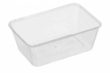 Lightweight Unbreakable Rectangular Microwavable Transparent Plastic Container