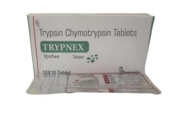 Pack Of 10X10 Tablets Box Trypnex Trypsin Chymotrypsin Tablets 10 Mg For Adults General Medicines