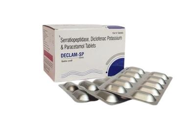 Serratiopeptidase, Diclofenac Potassium And Paracetamol Tablets Pack Of 10X10 Tablets General Medicines