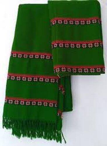 Traditional Assamese Ladies Clothing Type Cotton Green Mekhela Fancy Shawls