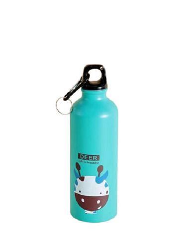 900 Ml Capacity Sky Blue Color Cartoon Printed Plastic Pet Water Bottle