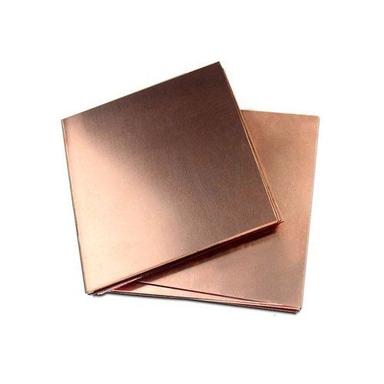 Metal Thickness 3.2 Mm 610 Mm X 600 Mm Size Square Shape Golden Copper Plate