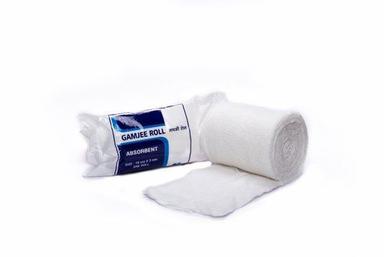 White Easy To Use 100 % Pure Cotton Absorbent Surgical Bandage Roll
