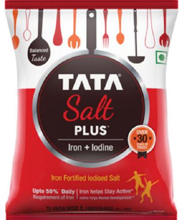 Healthy Good Source Of Iron Iodine Versatile And Low Sodium White Tata Salt 