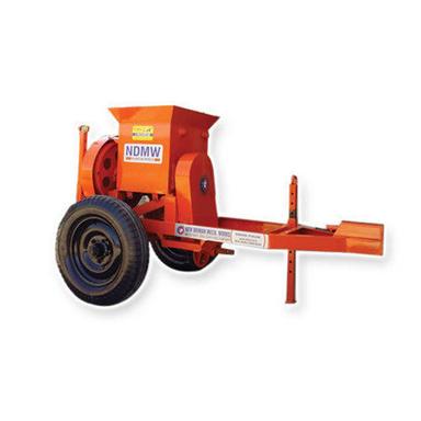 Silver Sturdy Construction Long Life Span Reliable Nature Two Wheel Type Brick Crusher Machine