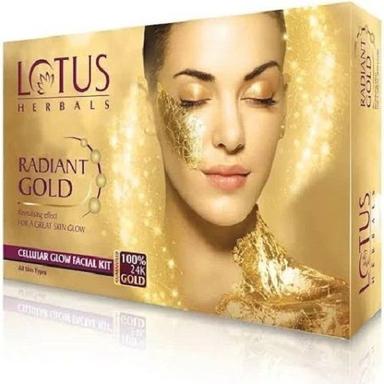 Anti Inflammatory And Antioxidant Cream Form Lotus Herbals Radiant Gold Facial Kit