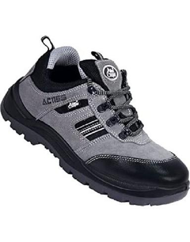 Color Gray And Black Mens Safety Shoes