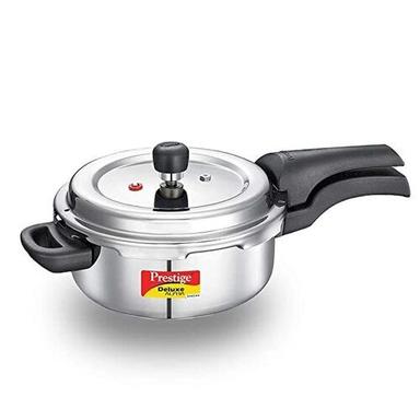 Ergonomically Designed Deluxe Alpha Stainless Steel Outer Lid Prestige Pressure Cooker