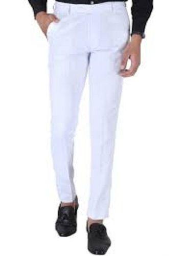 White Colour And Mens Formal Pant