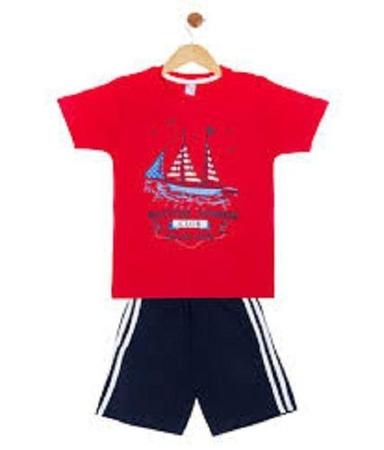 Red Blue Colour And Baba Suit For Children