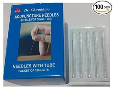 Multicolor Sterile Original Disposable Acupuncture Needles With Tube , 0.25 X 40 Size 