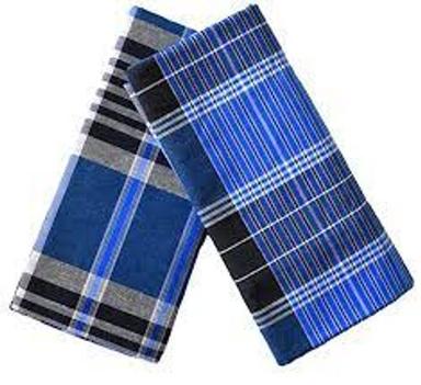 Blue 2.1 Meter Premium Quality And Soft Cotton Lungi 