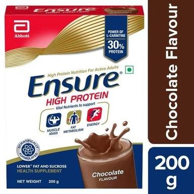 200 Gram Pack Of Ensure Chocolate Flavored High Protein Powder