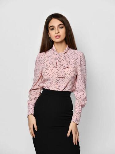 High Efficiency Ladies Plain Cotton Skirt Top For Formal Wear(M,L,Xl)