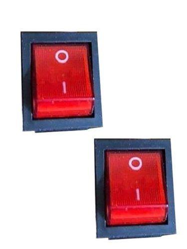 Black & Red Single Phase Abs Plastic Battery Switches