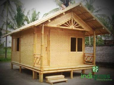 Blue 10-15 Feet Bamboo Cottage(Easily Assembled And Eco Friendly)