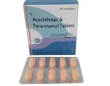 Aceclofenac And Paracetamol,Cloniz-P T 10X 10 Tablets General Medicines