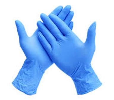 Blue Lightweight Smooth Texture Gloving Powder Free Nitrile Disposable Gloves