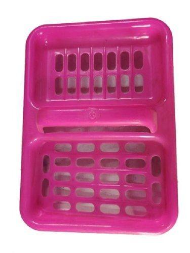 Easy To Use Pink Plastic Soap Dish