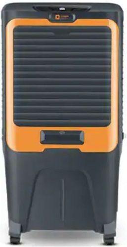 Grey And Orange 50 Liter 190 Watt 220 Voltage Plastic Body Remote Controlled Electric Plastic Air Cooler 