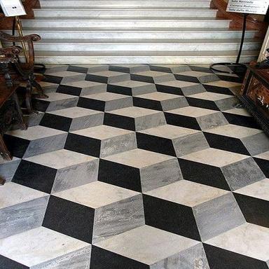 Black Elegant Look 3D Ceramic Floor Tiles