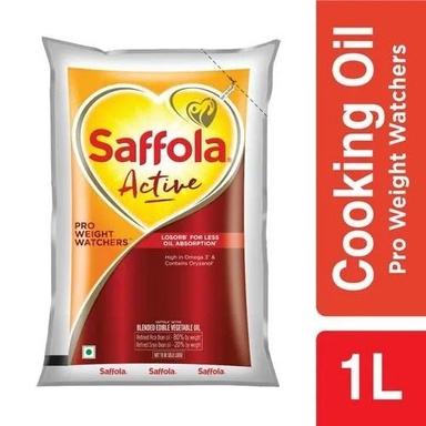 White Pack Of 1 Liter Blended Processing Saffola Active Pro Edible Oil