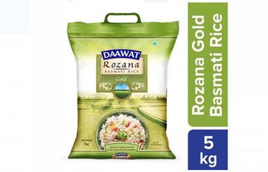 Pack Of 5 Kilogram Long Grain Dried Rozana Gold Basmati Rice