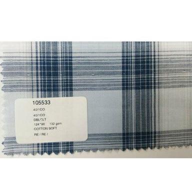 Checked Pattern Optimum Finish Washable Cotton Soft Fabric Application: Industrial