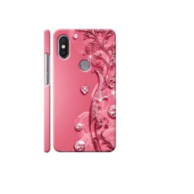 Light Weight And Stylish Highly Rubber Pink Printed Plastic Mobile Back Cover