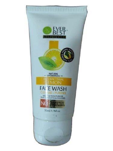 Natural Hydrating Moisturizing Antibacterial Ever Best Lemon Face Wash Color Code: Yellow