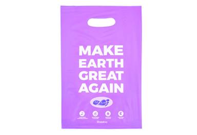 100% Biodegradable Compostable Custom Printed Shopping Bags