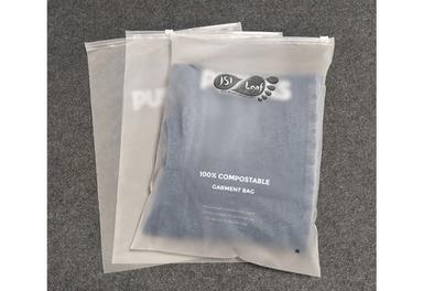 White 100% Eco-Friendly Compostable Readymade Garment Packaging Bags