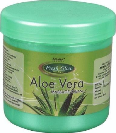 Waterproof Herbal Safe To Use All Skin Type Daily Aloe Vera Face Massage Cream Color Code: Green