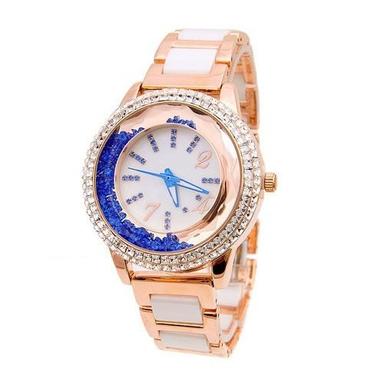 Wristwatch Women Fashionable Light Weight Stylish Water Resistance Casual Wear Cream Watches