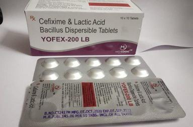 Cefixime & Lactic Acid Bacilus Dispersible Tablets, Yofex-200 Lb  Age Group: Adult