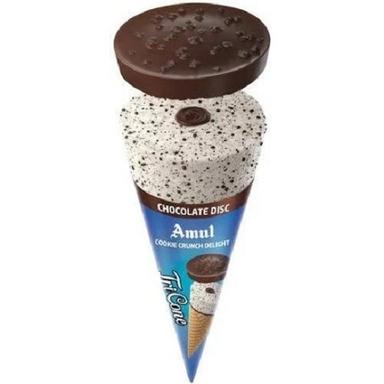 Disc Cookie Crunchy And Creamy Chocolate Cone Ice Cream,120 Ml Fat Contains (%): 7 Percentage ( % )