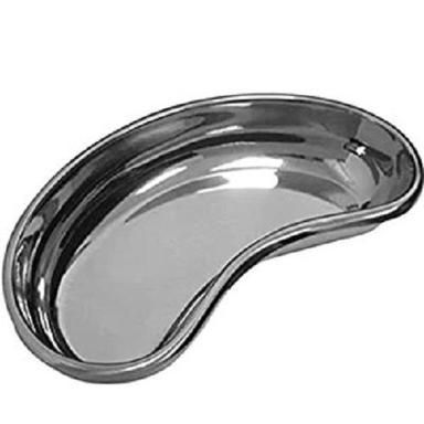 Silver 12 Inches Rust Proof Polished Stainless Steel Kidney Tray For Surgical Procedures