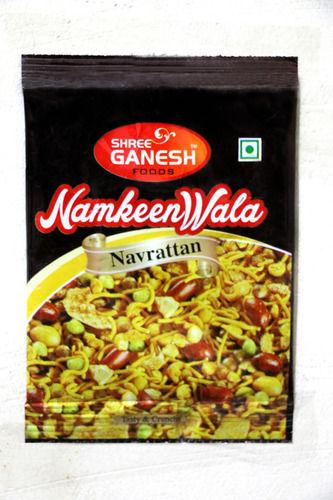 Stainless Steel 50 Gram Packaging Size A Grade Spicy Taste Shree Ganesh Navrattan Mix Namkeen