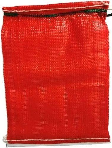 Polypropylene Rectangle Vegetable Leno Red Bag, 25 Kilograms Storage  Application: Industry
