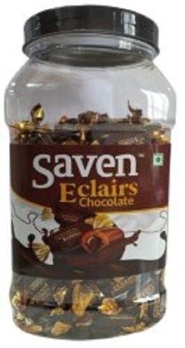 Saven Eclairs Chocolate Jar Toffee Taste Sweet