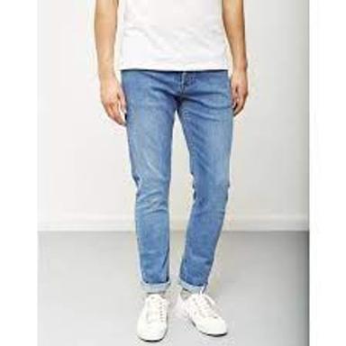 Washable Stretchy Fabric Simple Design Amazing Comfortable Plan Men'S Blue Denim Jeans
