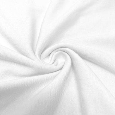 White Width 44 Inch Plain Shinny Comfortable Polyester Spandex Fabric