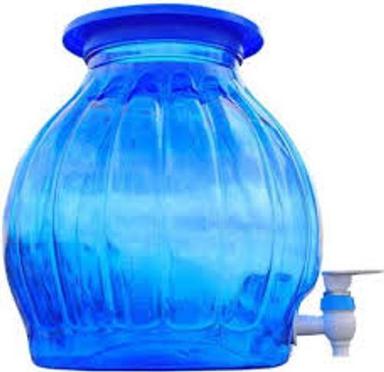 For Storing Water Strong And Beautiful Oval Shaped Blue Plastic Water Jar With Tap Hardness: Rigid