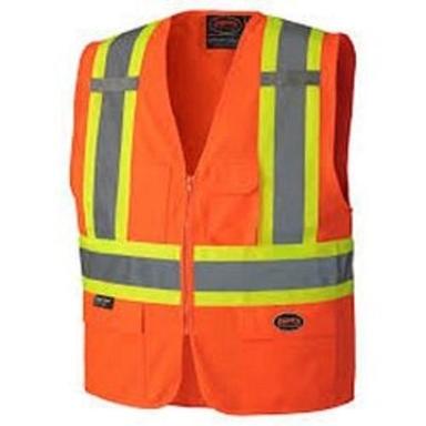 Sleeveless Nylon High Visibility Reflective Safety Jacket