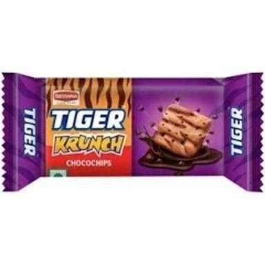 Black Pack Of 78 Gram Rich Taste Square Chocolate Flavor Tiger Crunch Choco Chips Biscuit