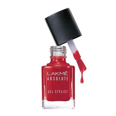 High Gloss Finish Top Coat Lakme Absolute Gel Stylist Nail Color 