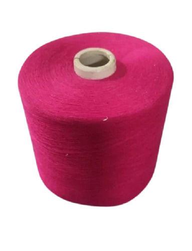 Pink Eco Friendly And Washable Poly Cotton Twisted Yarn 