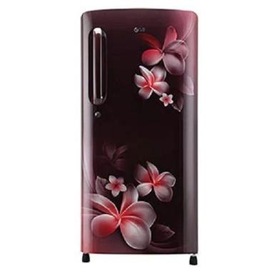 Pink And Black 190 Liters 230 Voltage Fiber Body Single Door Refrigerator
