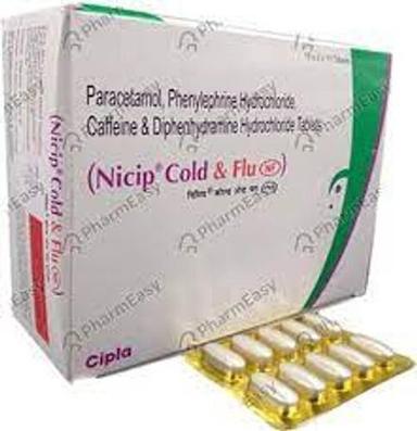 Nicip Cold And Flu Tablet Pack Of 10X5 General Medicines